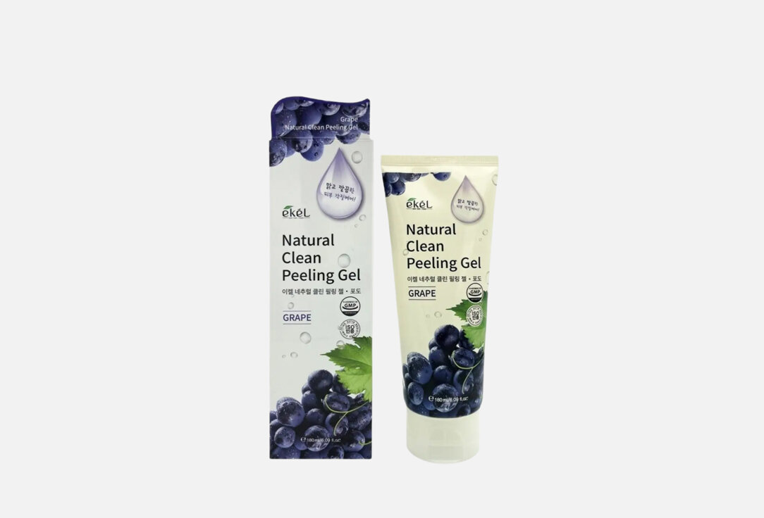 Пилинг-скатка для лица Ekel Natural Clean peeling gel Grape / объём 180 мл