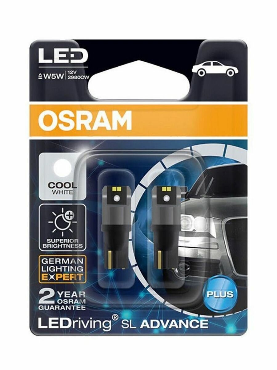 Лампа OSRAM W5W OSRAM LEDriving SL 12V LED (2 шт.)