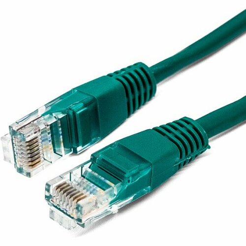 Патч-корд U/UTP 5e кат. 0.25м Filum FL-U5-0.25M-G, кабель для интернета, 26AWG (7x0.16 мм), омедненный алюминий (CCA), PVC, зелёный