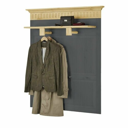 Вешалка настенная Хельсинки большая серыйантик 18300₽