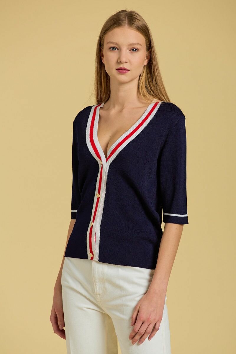 Кардиган GANT CONTRAST BORDER CARDIGAN TOP