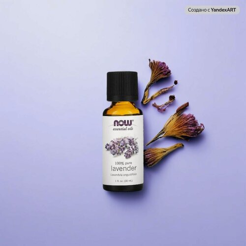Изображение товара NOW эфирное масло Лаванда, органический продукт Lavandula angustifolia, 30 мл