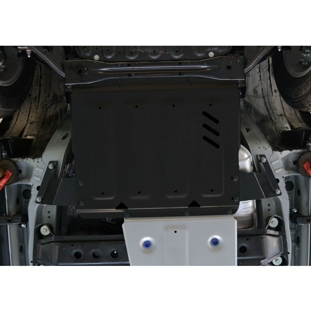 Защита кпп mitsubishi pajero крепеж в комплекте сталь 1.8 мм черный автоброня автоброня 111.04044.1