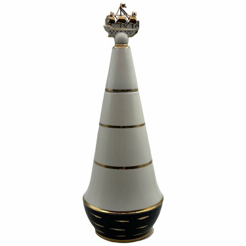 Штоф Адмиралтейство Кораблик 08 л фарфор роспись 1967 г ЛФЗ СССР 12008₽