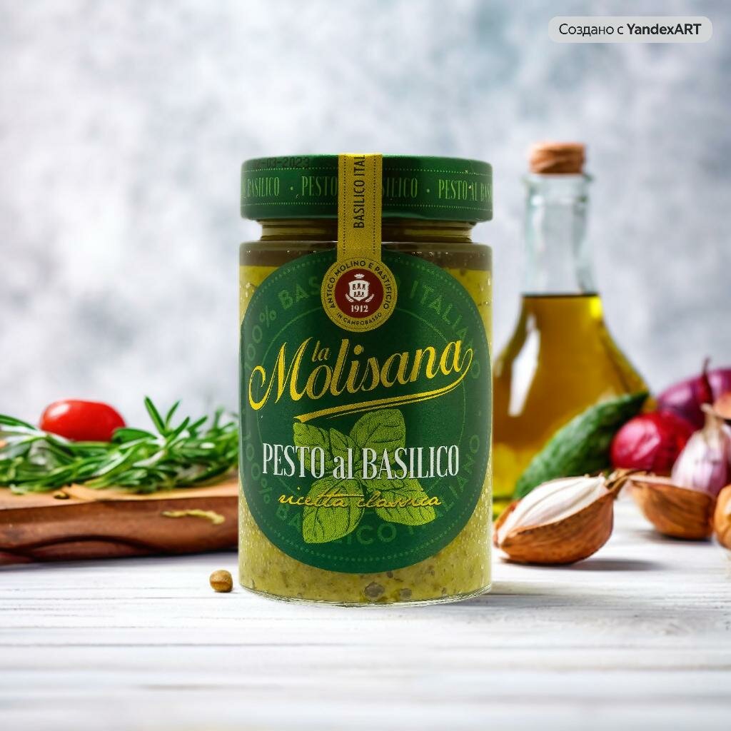 Соус песто La Molisana Pesto al Basilico с базиликом, 190г