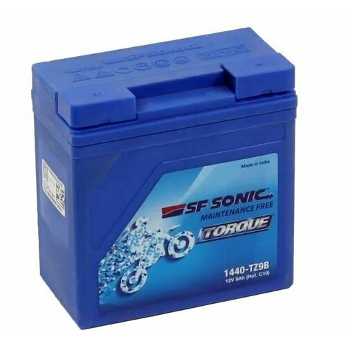 Мото аккумулятор SF SONIC TORQUE TZ9B 9 А. ч (135х75х140). Индиия завод EXIDE