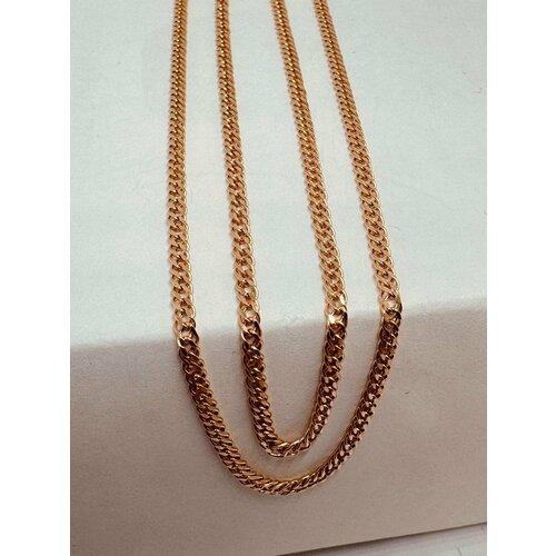 Цепь Костромской цепевязальный завод, красное золото, 585 проба, длина 60 см, средний вес 2.86 г