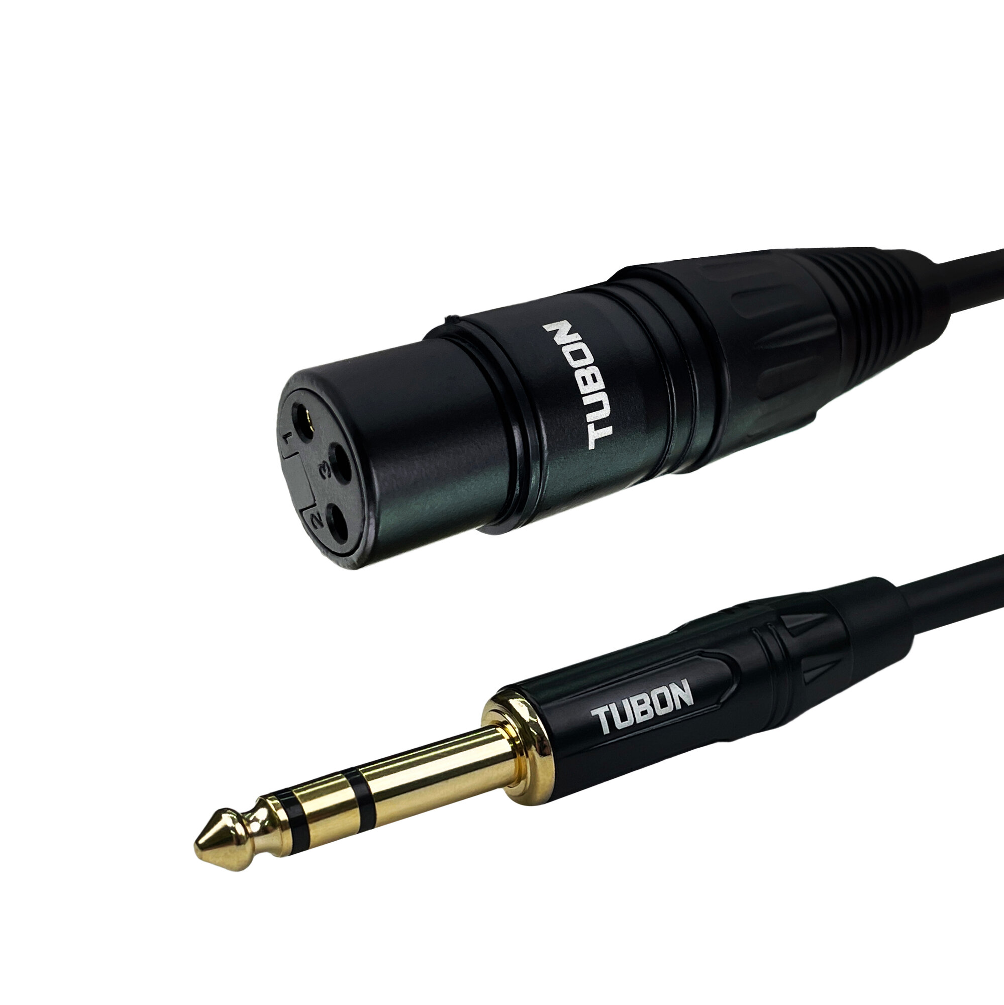 Кабель TUBON Микрофонный межблочный XLR (F) Female - 6.3 мм jack (M) OD6.0 ПВХ XFJ001