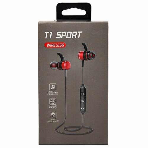 Bluetooth-наушники внутриканальные - T1 Sport, 1 шт