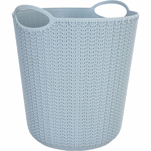 Корзина для мусора Вязание 26x29x26 см 10 л цвет серый 1052₽
