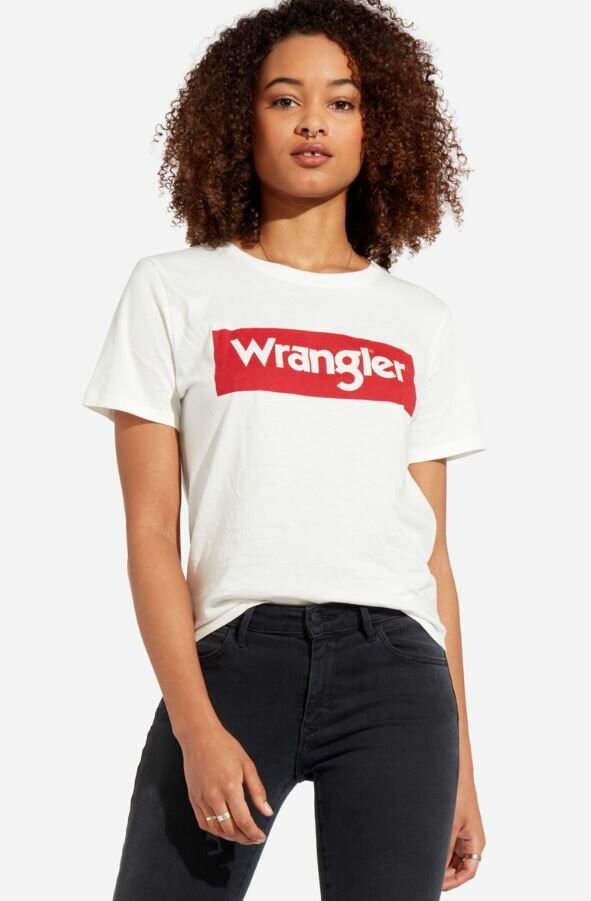 Футболка Wrangler, размер XS, белый