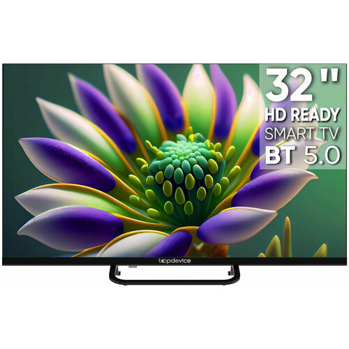 LED телевизор Top Device TV 32 FRAMELESS NEO CS04 HD Smart TV WildRed TDTV32CS04H_BK черный 1419900₽