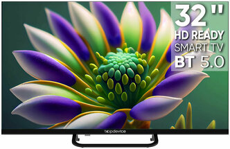 LED телевизор Top Device TV 32 FRAMELESS NEO CS04 HD Smart TV WildRed (TDTV32CS04H_BK) черный