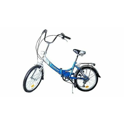 Велосипед складной Байкал 20 6 скоростей синий