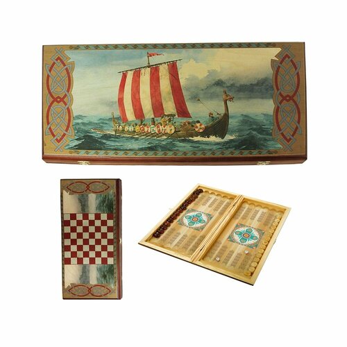 Мастер Бамбук SA-VI-M Нарды в деревянной коробке викинги мастер бамбук