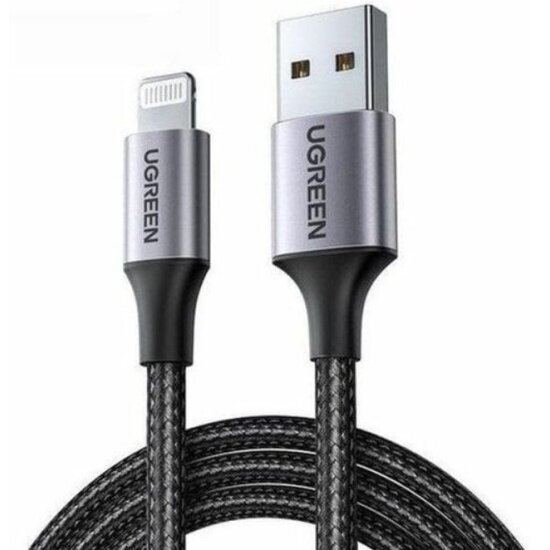 Кабель Ugreen USB-A - Lightning, 1 м, черный