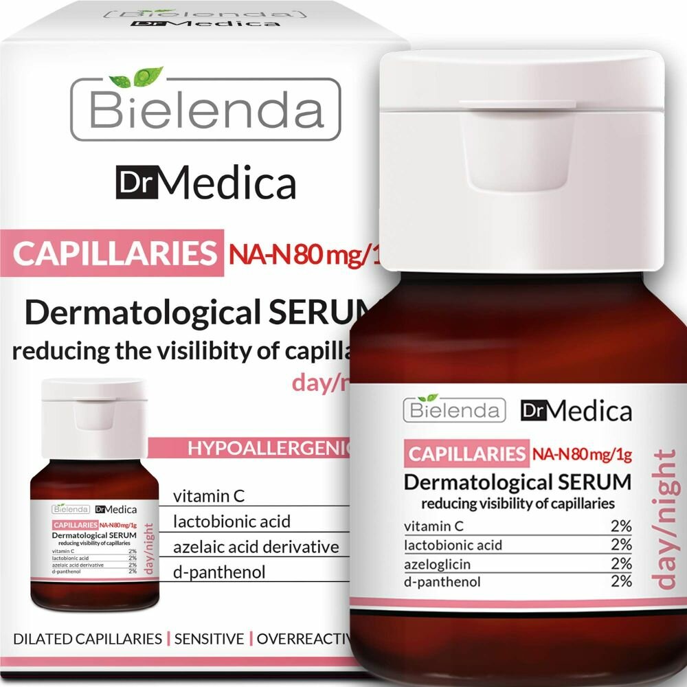 BIELENDA Дерматологическая сыворотка, уменьшающая покраснения Capillary Skin Dermatologic Anti-Redness Face Serum