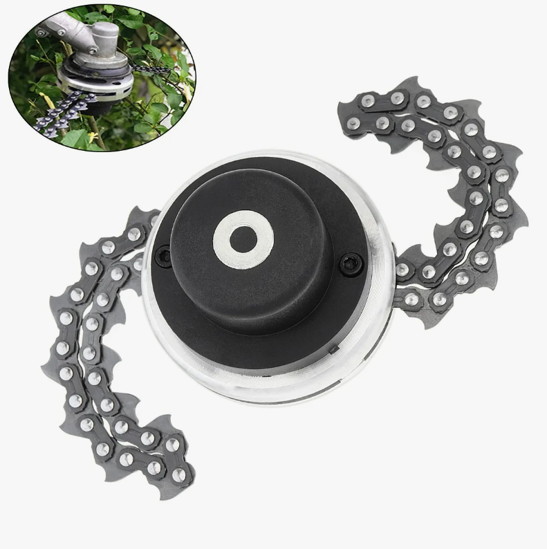 фото Катушка для триммера универсальная с цепью М10х1,25 левая