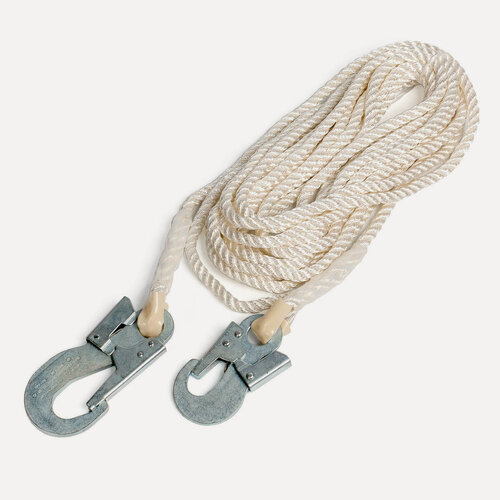 Изображение товара Канат КВТ КСЛ-10 страховочный с двумя карабинами (77524) (1 шт)