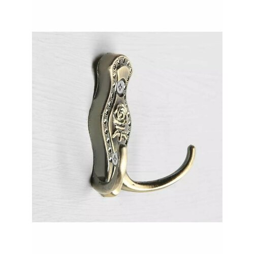 Крючок мебельный КМ214AB двухрожковый 1 шт 495₽