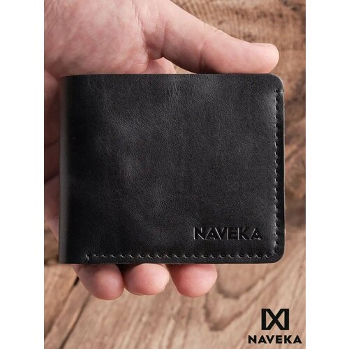 Кошелек Naveka, фактура гладкая, черный