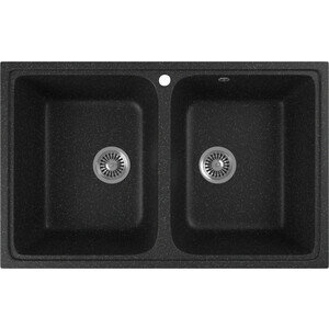 фото Кухонная мойка GreenStone GRS-15-308 черная