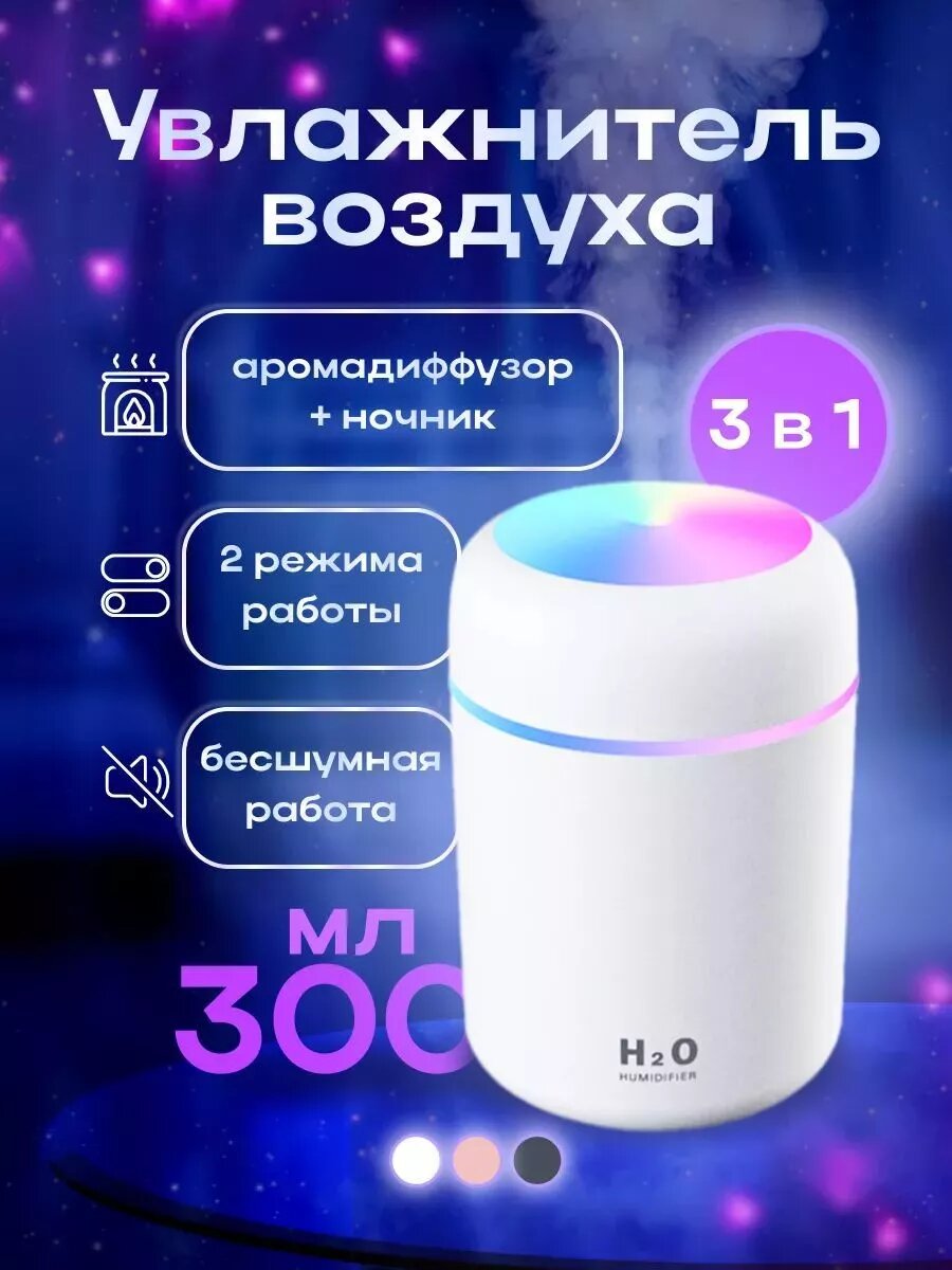 фото Увлажнитель воздуха с подсветкой H2O