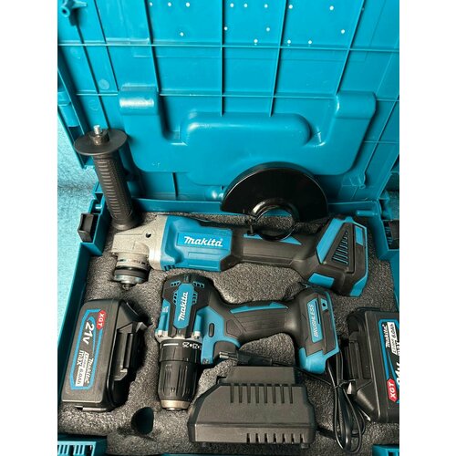 Набор электроинструментов 21В 2в1 2 АКБШуруповерт и болгарка ушмаккумуляторный набор инструментов 12000₽