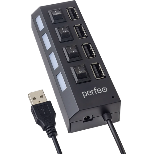 USB-концентратор Perfeo PF-H030 Black PF_C3220 52000₽