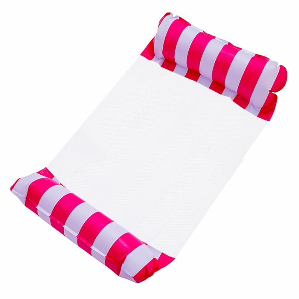 фото Детский матрас - гамак для плавания с надувными валиками, 120 х 70 см, розовый