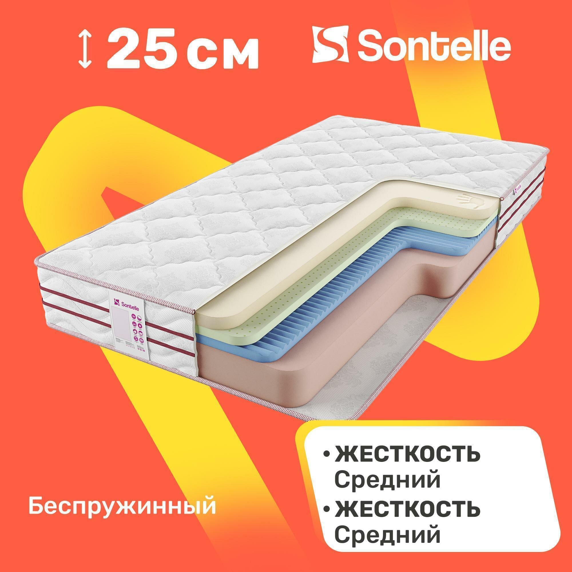 Матрас Sontelle retail Solo Soft Aloe 90х190