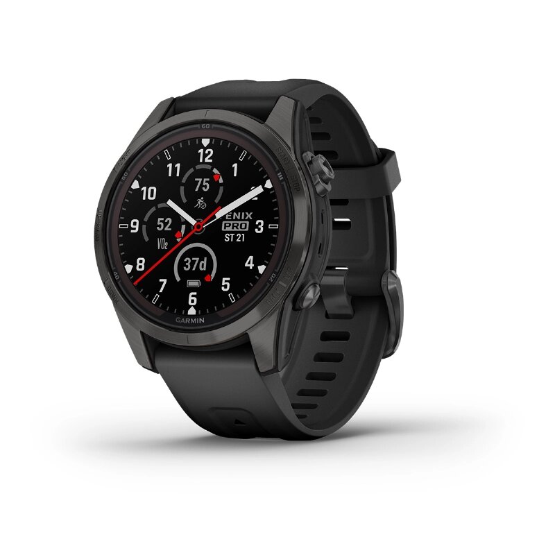 Умные часы Garmin Fenix 7S Pro Sapphire Solar Edition, черный