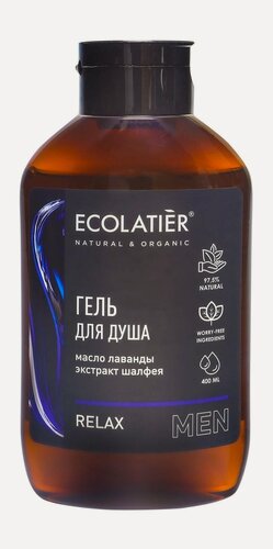 Изображение товара ECOLATIER Гель для душа Relax муж, 400 мл