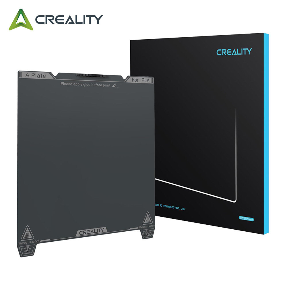 фото Creality K1C PEI Build Plate Textured Surface 235x235mm PEI Sheet Magnetic Flexible Removable Spring Steel Bed Plate (Without Magnetic Base)