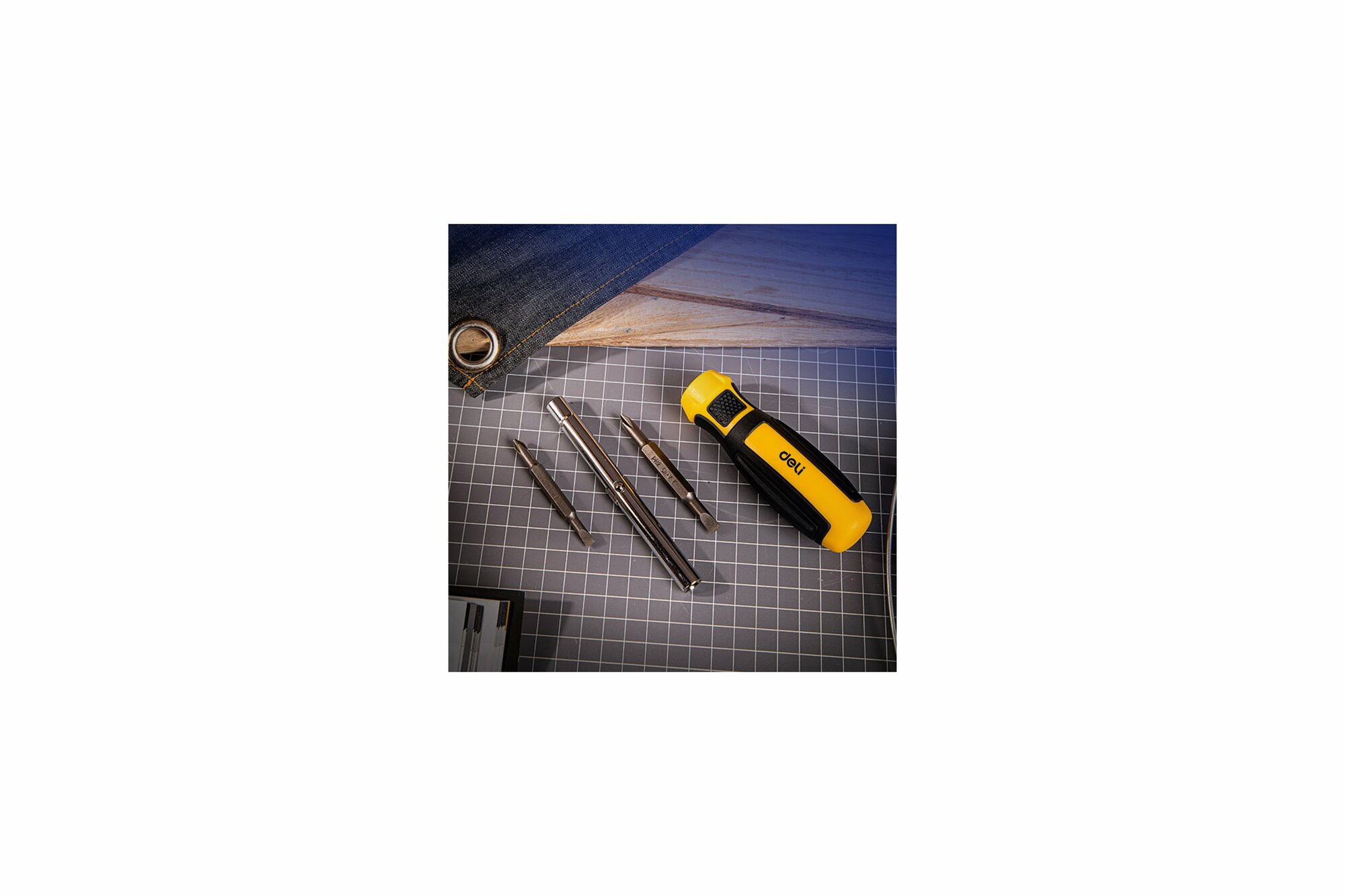 фото Многофункциональная отвертка 6-в-1 Deli DL260206