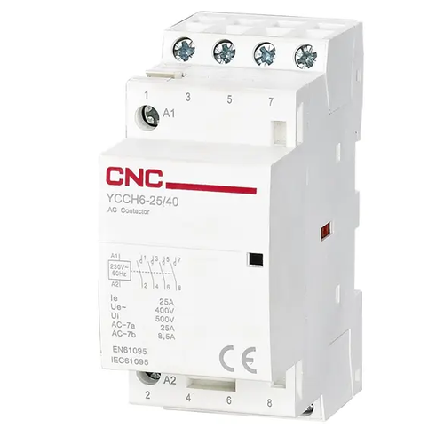 YCCH6 25/40 25A 4P AC220В 4НО Контактор модульный