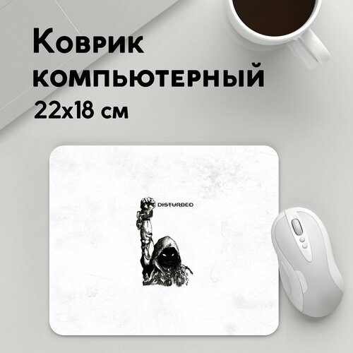 Коврик для мышки прямоугольный 220x180x3мм / Рок / Disturbed