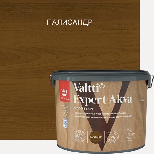 Изображение товара Лазурь Tikkurila декоративно-защитная VALTTI EXPERT AKVA палисандр 9л