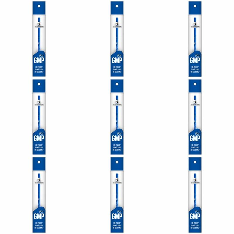 фото ВКФ Карандаш For GMP синий для письма по стеклу, металлу, пластику, 9 шт