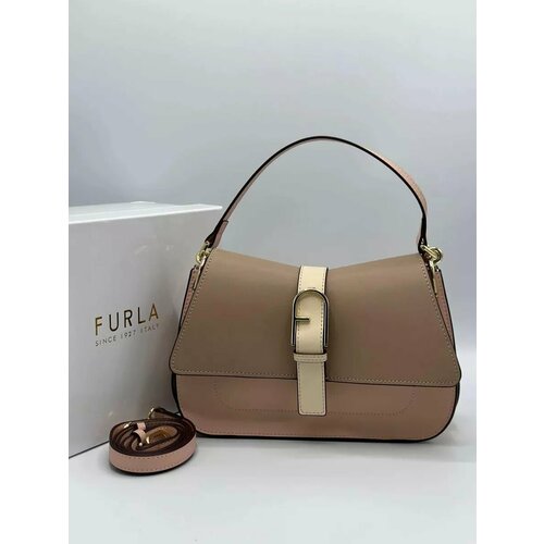 Сумка кросс-боди Urban Fashion, фактура гладкая, бежевый