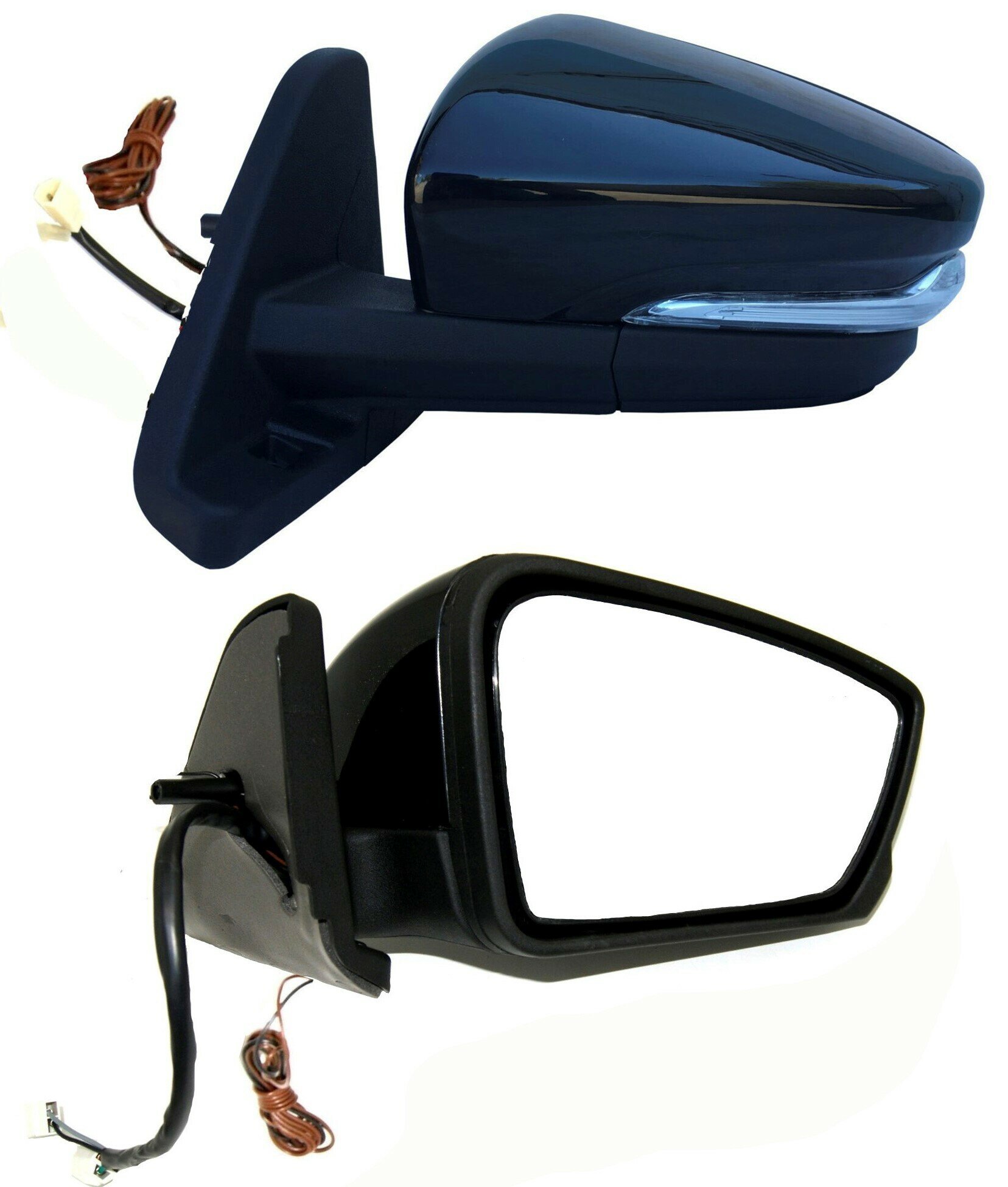 фото Зеркало боковое ВАЗ 21213, 21214 нива урбан комплект в корпусе Гранта с электроприводом, обогревом и бегущим повторителем поворотов в стиле LEXUS.