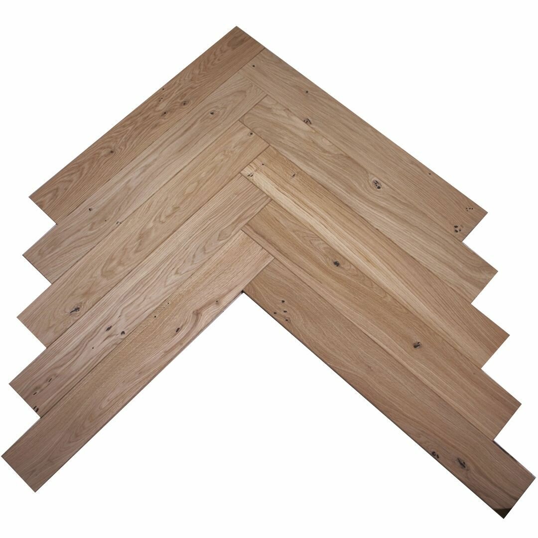 Инженерная доска Павловский Паркет английская елка дуб рустик 600 х 90 х 15 мм.