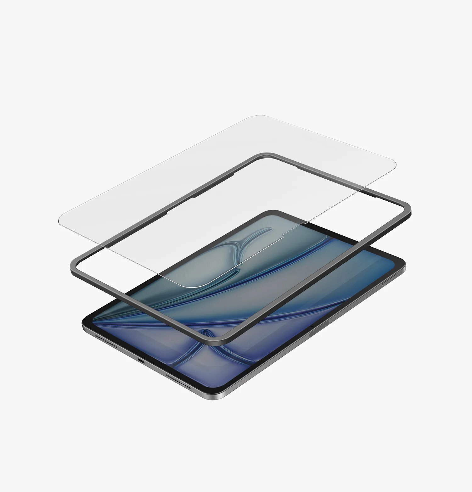 Защитное стекло для планшета Uniq OPTIX iPad Pro 11 (2024) прозрачное без рамки — фото 1