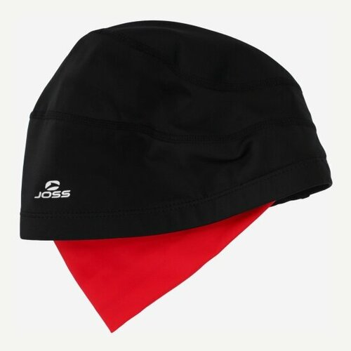 Шапочка для плавания Joss Polyamide swim cap, black/red, 102149JSS-BH