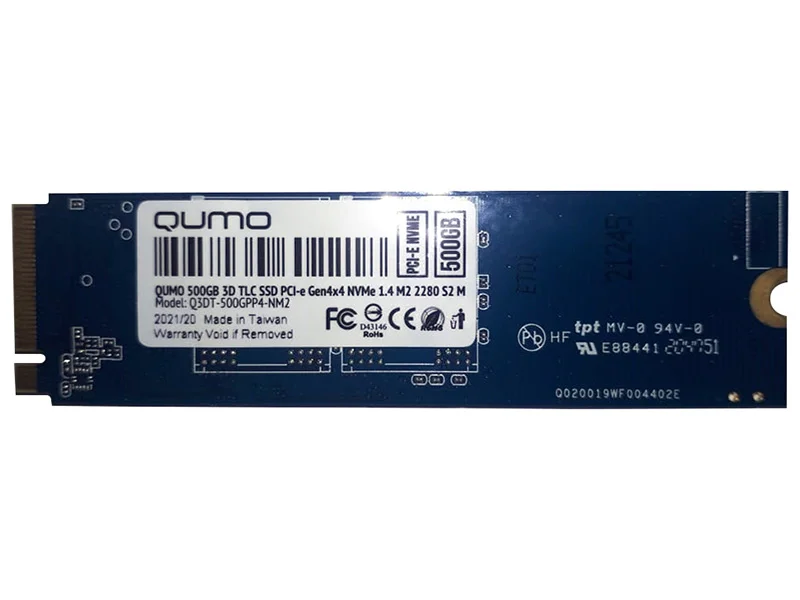 Внутренний SSD-накопитель Qumo Novation 500Gb, M.2 2280, PCIe NVMe, 3D TLC, Черный Q3DT-500GPP4-NM2 - фото №6