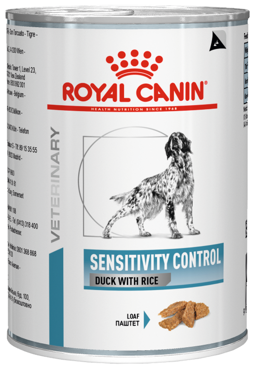 Влажный корм для собак Royal Canin Sensitivity Control с уткой 12 шт. х 420 г
