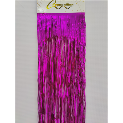 Дождик люкс матовый фуксия 13см*2м