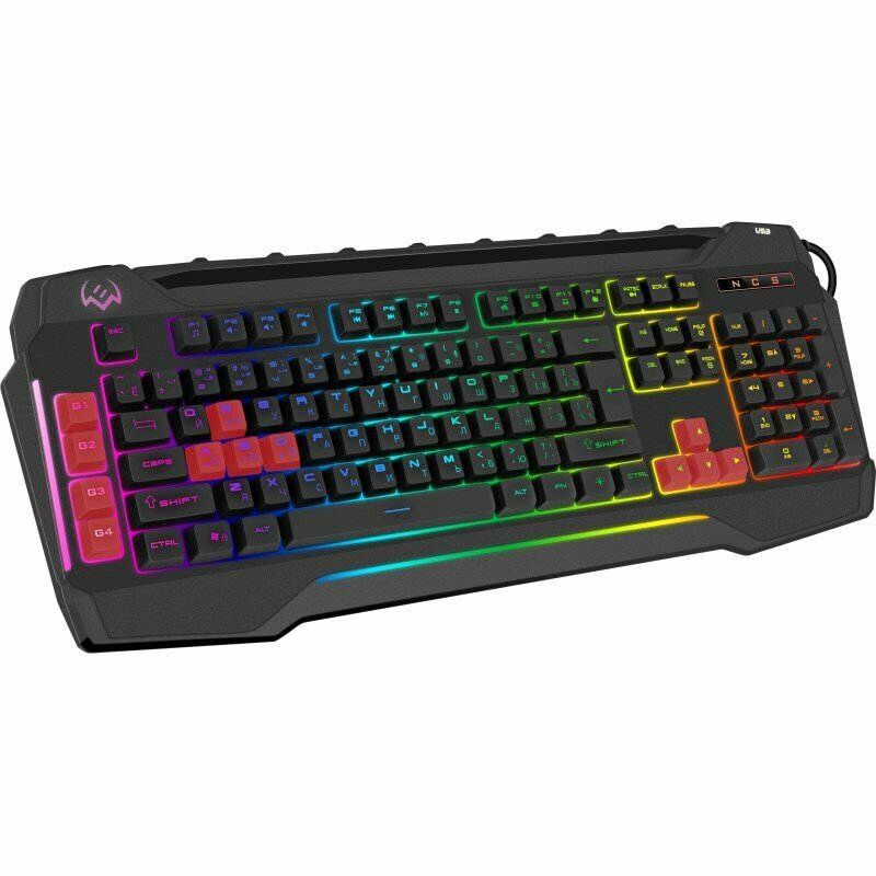 Клавиатура Sven KB-G8800 SV-017675 109 кл, макросы, RGB-подсветка, звук. индикация, USB-порт — фото 1