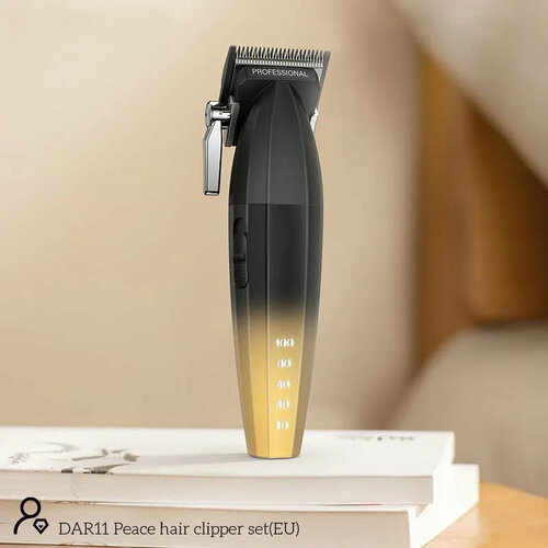 Профессиональный беспроводной триммер машинка для стрижки волос бороды и усовсалоннаядомашняяуход за волосамидля домазолотистыйчерный 4999₽