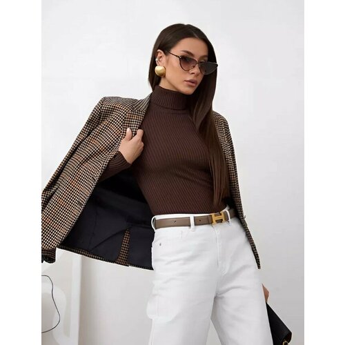 фото Водолазка размер 42/48, , коричневый diboutique